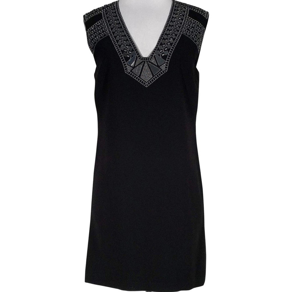BCBG Max Azria - Black Mirrored Shoulders Dress